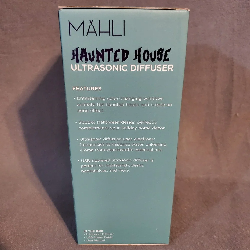 Haunted House Mahli Ultrasonic Diffuser 7 Cycling Light Colors